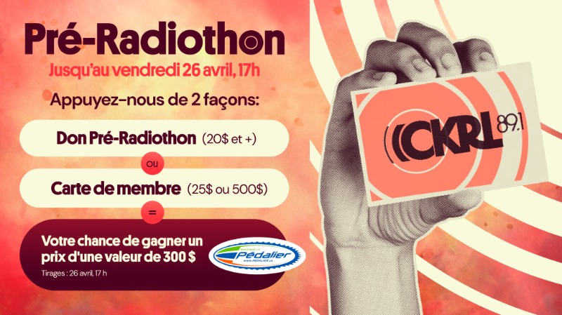Le PRÉ-RADIOTHON 2024 de CKRL est maintenant commencé !