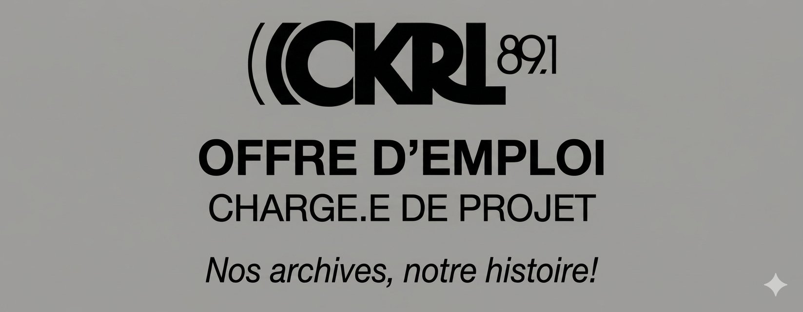 Offre d'emploi: Chargé.e de projet