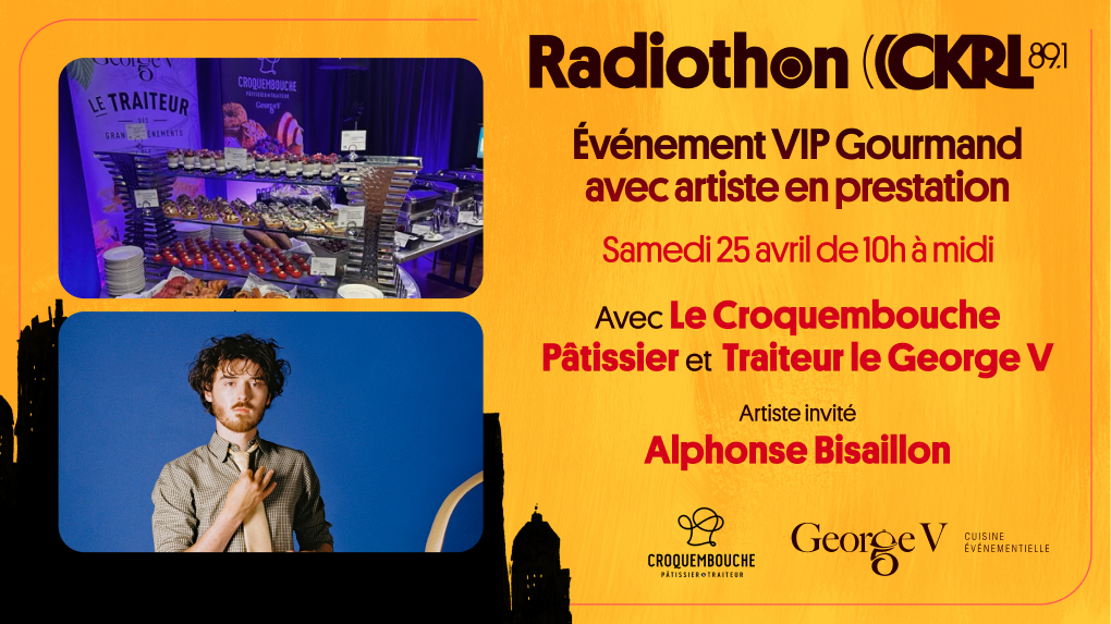 Réservation VIP Gourmand Radiothon 2026