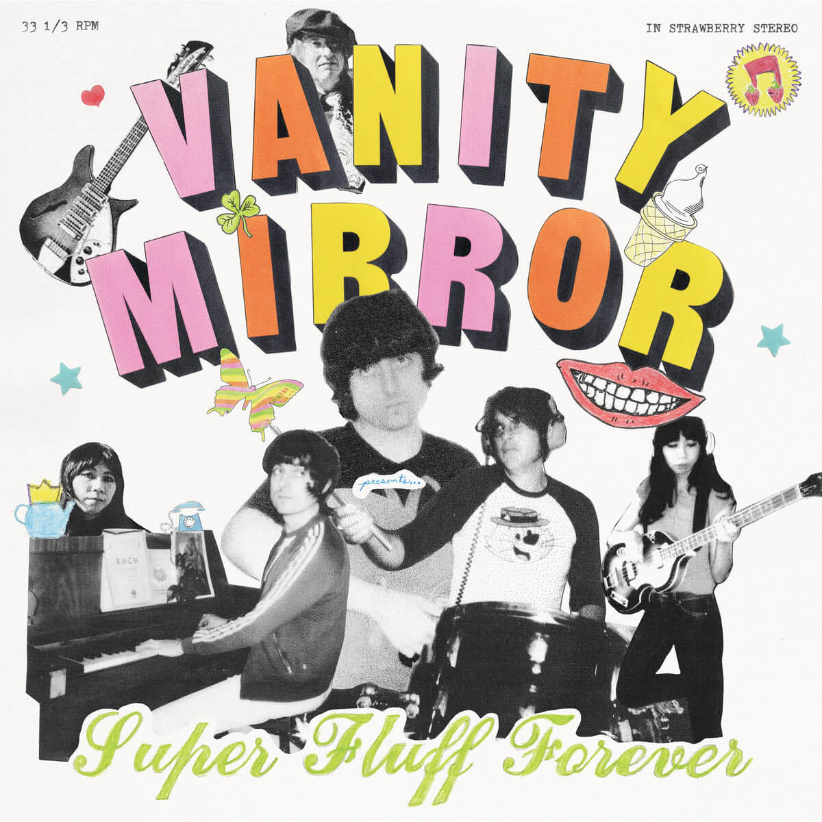 WHITE BUTTERFLY - VANITY MIRROR